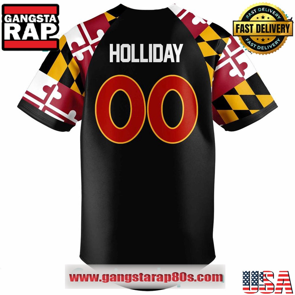 Delmarva Shorebirds Maryland Pride Jackson Holliday Custom Baseball Jersey