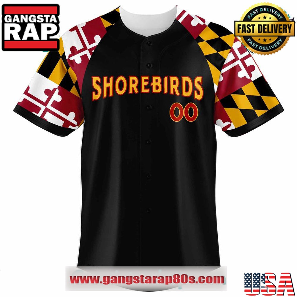 Delmarva Shorebirds Maryland Pride Jackson Holliday Custom Baseball Jersey