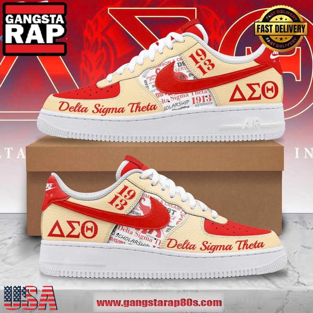Delta Sigma Theta 1913 Limited Edition Air Force 1 Running Sneakers Shoes