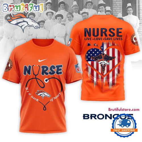 Denver Broncos 2026 NFL Army Nurse Corps 125th Anniversary 3D Shirt