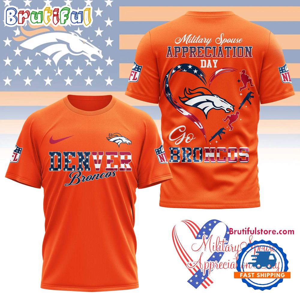 Denver Broncos 2026 NFL Military Spouse Appreciation Day 3D Shirt