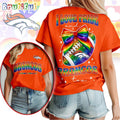 Denver Broncos 2026 NFL Pride Month Football Bow Unisex 3D Shirt