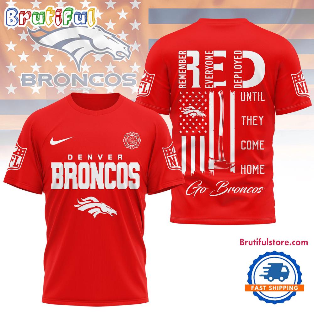 Denver Broncos 2026 NFL Red Friday Firefighter Limited Edition 3D Shirt