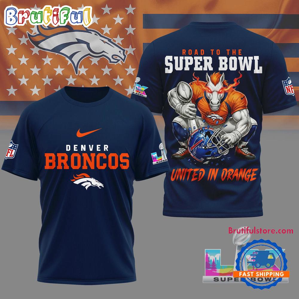 Denver Broncos 2026 NFL Road To Super Bowl Special New 3D Shirt