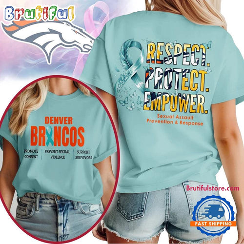 Denver Broncos 2026 NFL SA Prevention Month Unisex 3D T Shirt