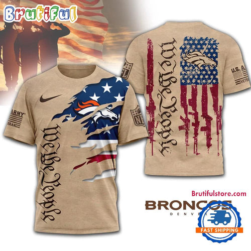 Denver Broncos 2026 NFL Veteran We The People 3D Shirt
