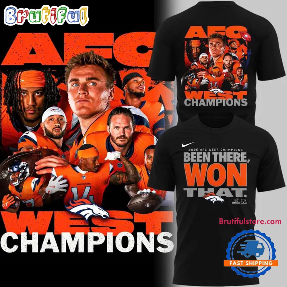 Denver Broncos AFC West Division Champions Hoodie T-Shirt