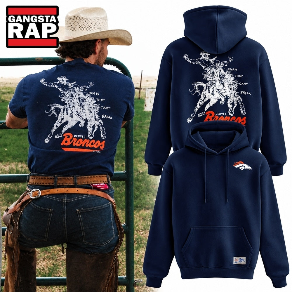 Denver Broncos Broken Bow 2026 Navy Hoodie
