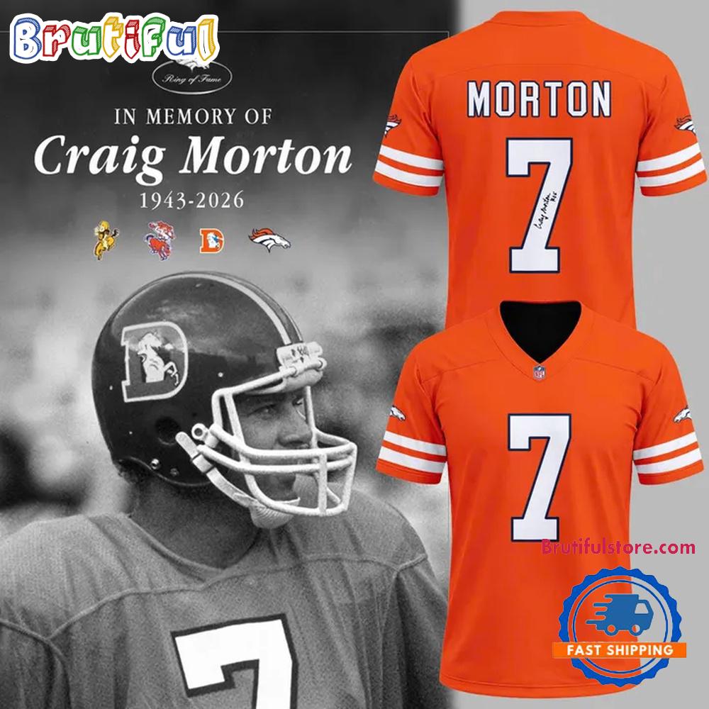 Denver Broncos Craig Morton Tribute Football Jersey