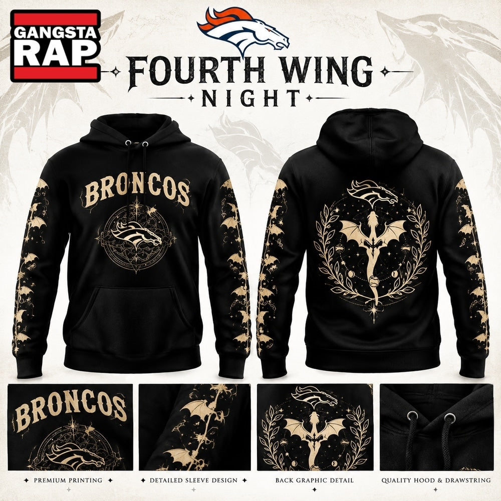 Denver Broncos Fourth Wing Night 2026 Limited Edition Hoodie T-Shirt