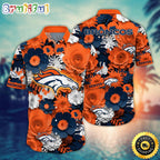 Denver Broncos Hawaii Shirt Flower Colorful Coastal Wear