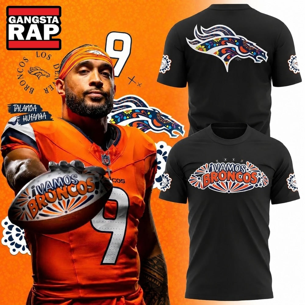 Denver Broncos Hispanic Heritage Month 2026 Graphic Black T Shirt