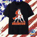Denver Broncos Mascot Logo NFL Football T Shirt