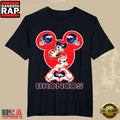 Denver Broncos Mickey Mouse Sweet Love Heart Hands T-Shirt