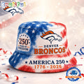 Denver Broncos NFL Ameica 250 Years Of Freedom Bucket Hat