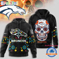 Denver Broncos NFL Dia de los Muertos Limited Editions Hoodie Shirt