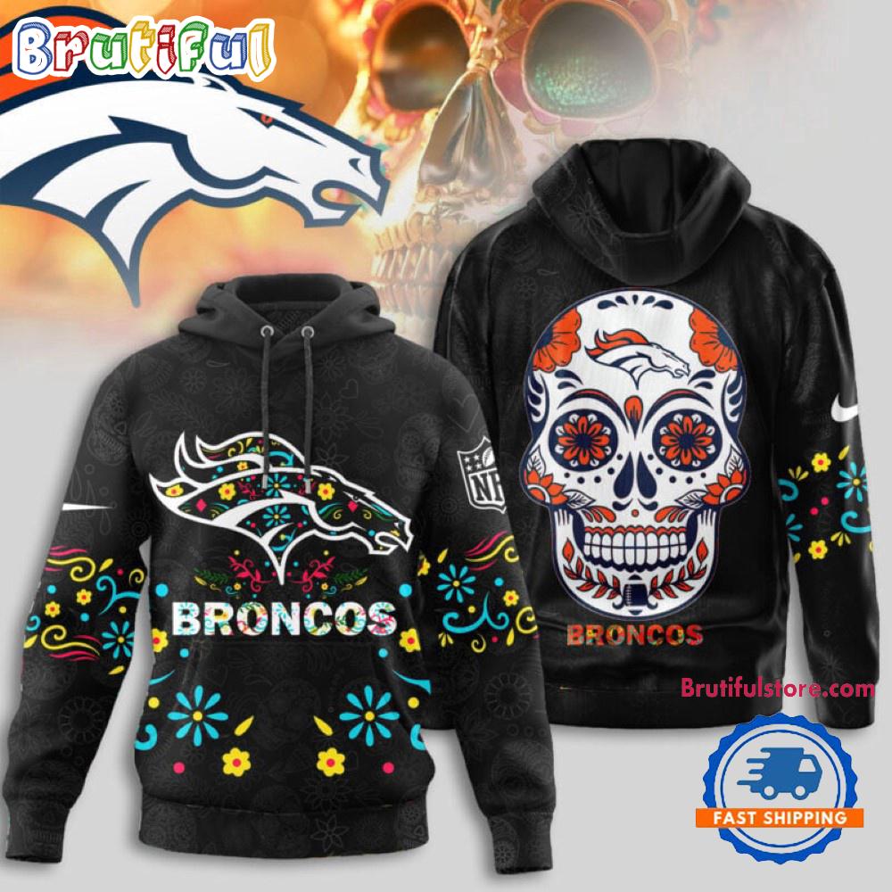 Denver Broncos NFL Dia de los Muertos Limited Editions Hoodie Shirt