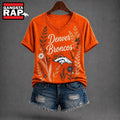 Denver Broncos NFL Floral Garden V Neck T Shirt