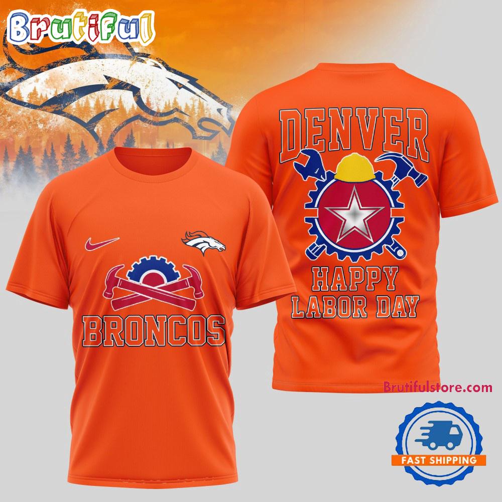Denver Broncos NFL Happy Labor Day 2025 Uniesx 3D Shirt