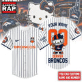 Denver Broncos NFL Kitty Game Day Custom Baseball Jersey Shirt