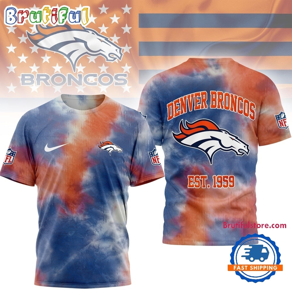 Denver Broncos NFL Sunday Legends Tie Dye 3D Shirt