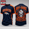 Denver Broncos NFL Till I’m Dead Forever Skull Fan Pride 3D Shirt, Football New Design Shirt Hoodie T-Shirt
