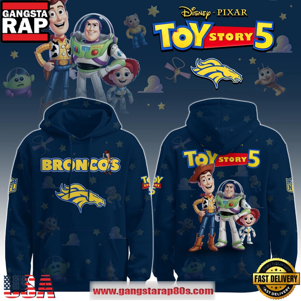 Denver Broncos NFL x Toy Story 5 Limited Edition Hoodie Shirt