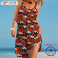 Denver Broncos Roses Summer Beach Sling Dress