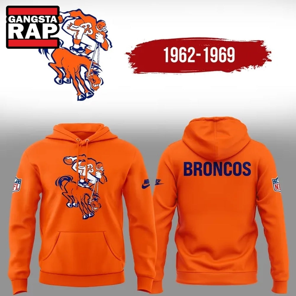 Denver Broncos Throwback 1962 Limited Edition Hoodie Shirt Hoodie T-Shirt