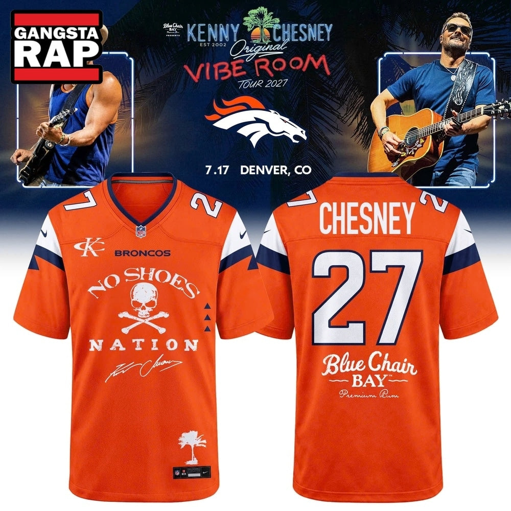 Denver Broncos x Kenny Chesney The Original Vibe Room Tour 2027 Football Jersey