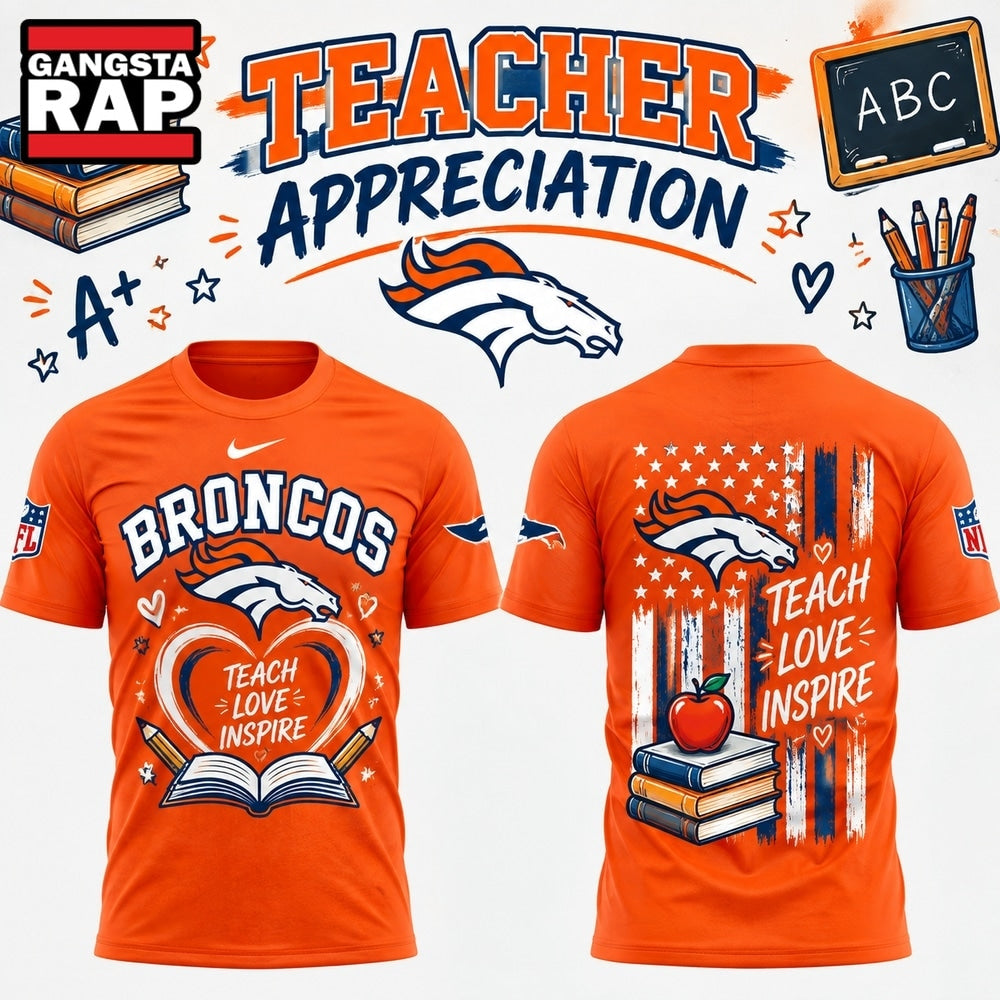 Denver Broncos x Teacher Appreciation Night 2026 Limited Edition T Shirt