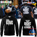 Denver Nuggets History Month MLK Jr Day NBA Team Issued Game Warm Up Hoodie T-Shirt