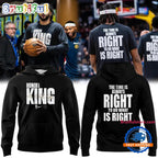 Denver Nuggets History Month MLK Jr Day NBA Team Issued Game Warm Up Hoodie T-Shirt