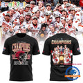Denver Pioneers 2026 NCAA Frozen Four Men’s Ice Hockey National Champions All Team Graphic Black T Shirt