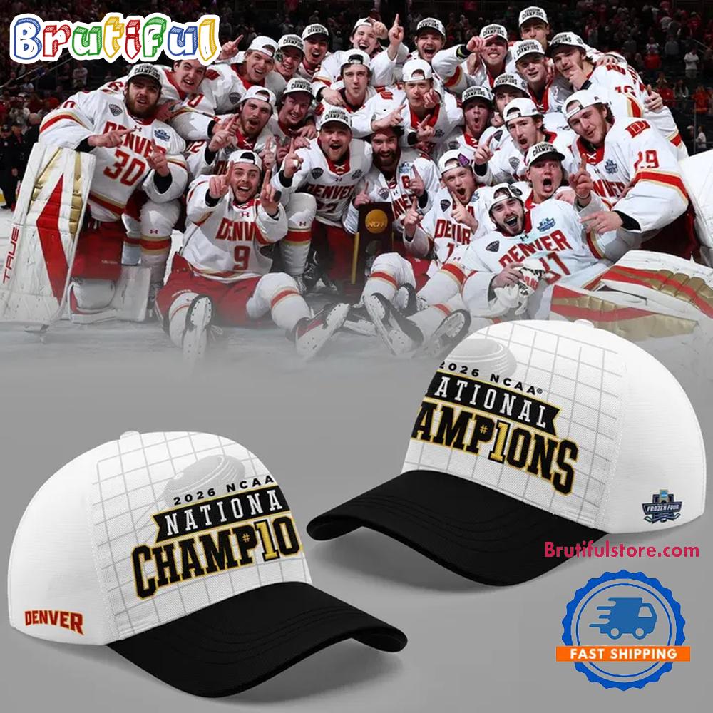 Denver Pioneers 2026 NCAA Frozen Four Men’s Ice Hockey National Champions Cap