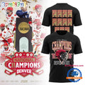 Denver Pioneers 2026 NCAA Frozen Four Men’s Ice Hockey National Champions Helmet Black T Shirt