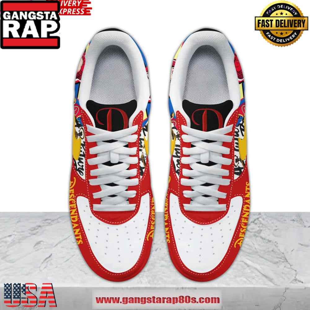 Descendants Red Limited Edition Air Force 1 Sneakers Shoes