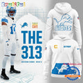 Detroit Lions 2024 Limited Detroit Map The 313 White Hoodie