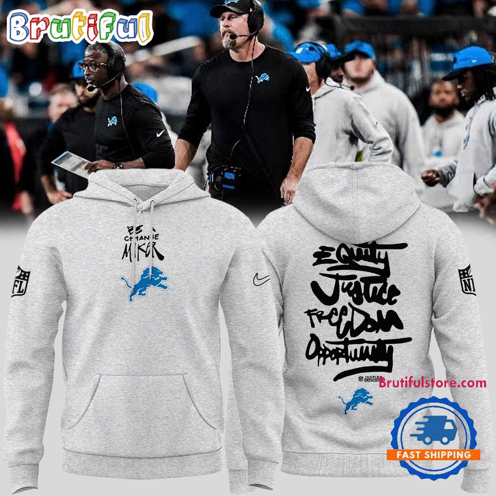 Detroit Lions 2024 NFL Be A Change Maker Hoodie Shirt