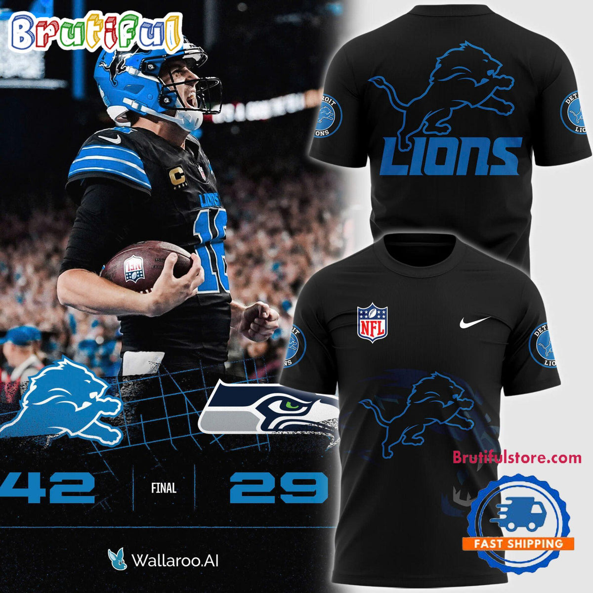 Detroit Lions 2024 NFL Limited Incognito Mode T Shirt