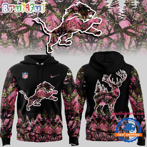 Detroit Lions 2024 NFL x Hunting Limited Edition Hoodie