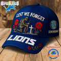 Detroit Lions 2025 NFL Lest We Forget Remembrance Classic Cap