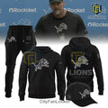 Detroit Lions 2026 Black Logo Hoodie and Jogger Set