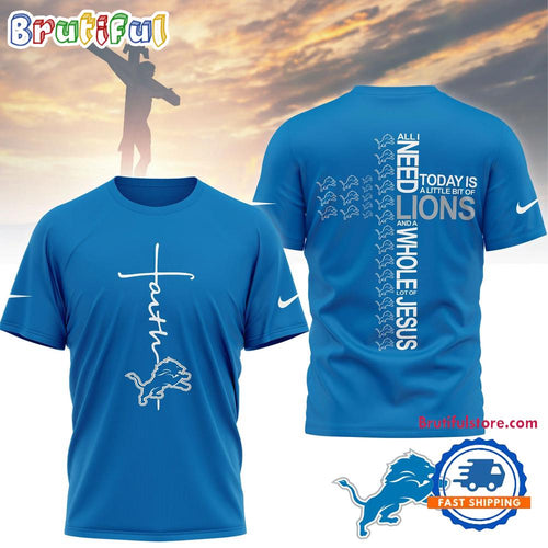 Detroit Lions 2026 NFL Faith Love Special New 3D Shirt