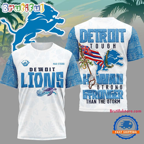 Detroit Lions 2026 NFL Hawaii Strong Limited Edition 3D Shirt