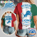 Detroit Lions 2026 NFL Mexican By Birth Unisex 3D Shirt