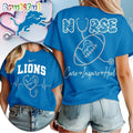 Detroit Lions 2026 NFL Nurse Care Inspire Heal Unisex 3D Shirt