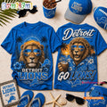 Detroit Lions 2026 NFL Summer Tropical New Design 3D Shirt
