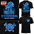 Detroit Lions 911 Never Forget Memorial Limited Edition 2026 Black T Shirt