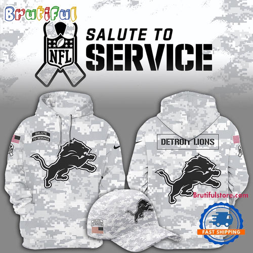 Detroit Lions Arctic Camo 2024 Salute To Service Hoodie